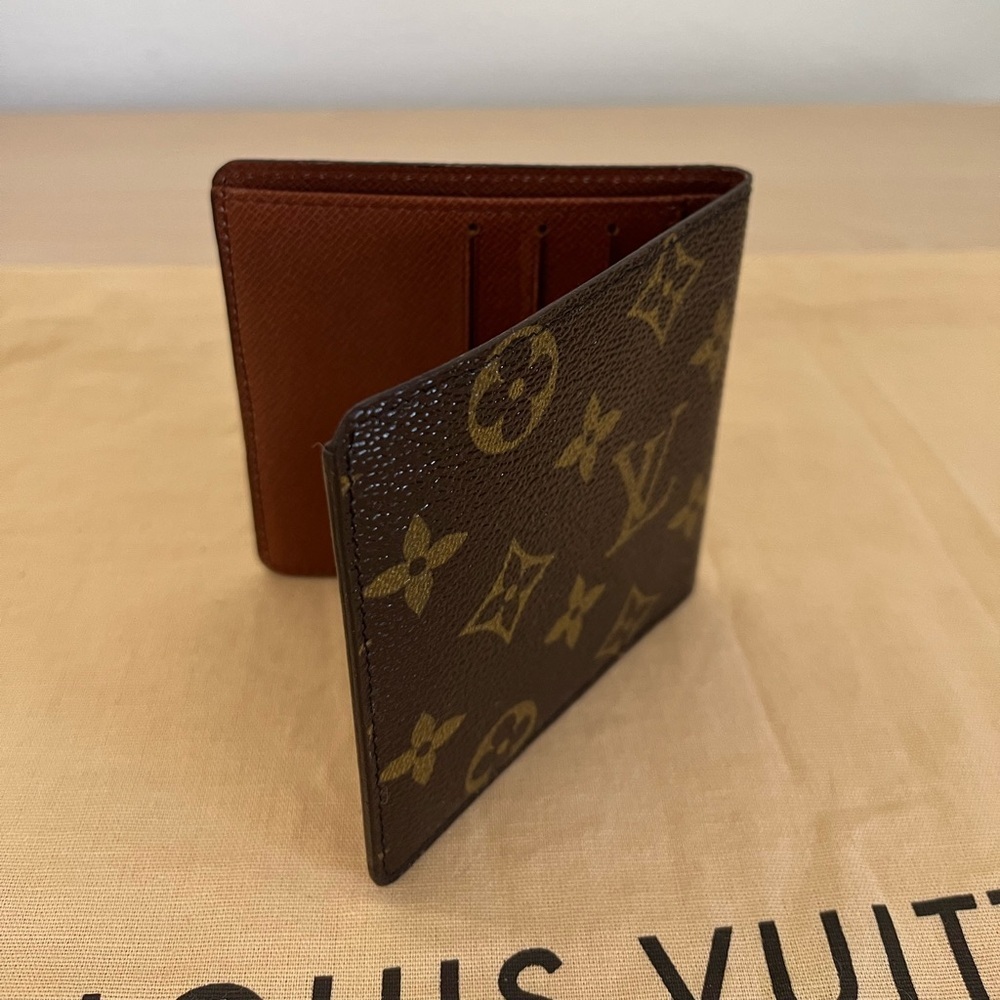 Rare Louis Vuitton Bifold Credit Card Wallet Monogram Vintage France 1987 - Picture 15 of 17